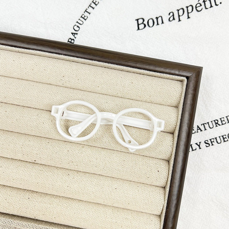 Medium glasses accessories 10CM cute plush doll accessories