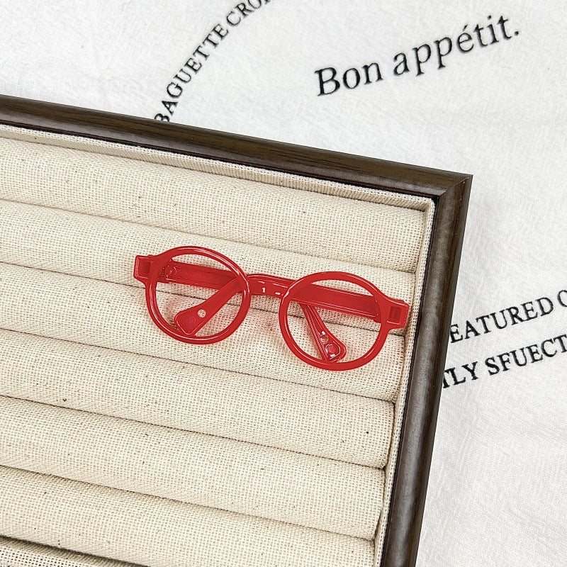 Medium glasses accessories 10CM cute plush doll accessories